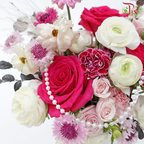 Pink Delight Floral Box Arrangement (S Size)-Pudu Ria Florist-prflorist.com.my