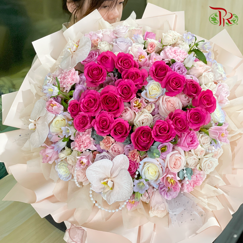 Premium- ONLY YOU - Customized numbering bouquet (XL size)-Pudu Ria Florist-prflorist.com.my