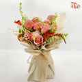 Ravishing Dahlia & Calla Lily Bouquet (M size)-Pudu Ria Florist-prflorist.com.my