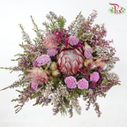 Safari Premium Bouquet - Blushing Bride Pink Protea **Random Cone/Fillers-Pink-Africa-prflorist.com.my