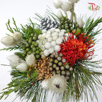 Safari Premium Bouquet (Christmas) - 1-White-Africa-prflorist.com.my