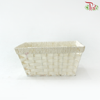 Sea Grass Basket - Cream-Cream-China-prflorist.com.my