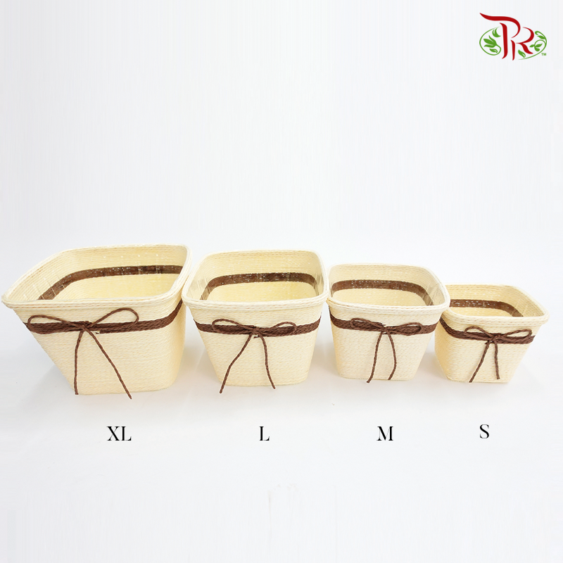 Square Basket (4 sizes) 22-303/22-304/22-305/22-306-Pudu Ria Florist-prflorist.com.my