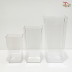Acrylic Square Container (With Size Options)