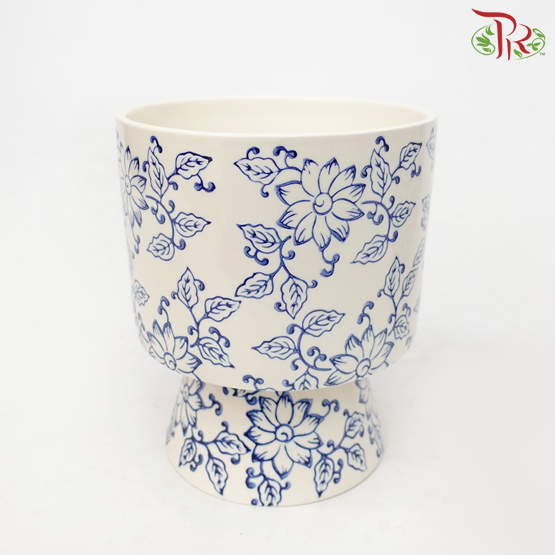 SSJ - Qing Hua Ci Pot (SSJ-025)-Lian Hua Pot (SSJ025LH)-Pudu Ria Florist-prflorist.com.my