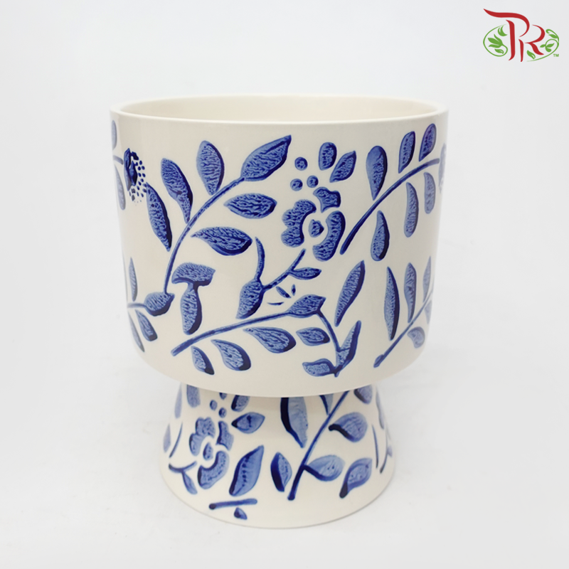 SSJ - Qing Hua Ci Pot (SSJ-025)-Qing Hua Gao Lian Pot (SSJ025QHGL)-Pudu Ria Florist-prflorist.com.my