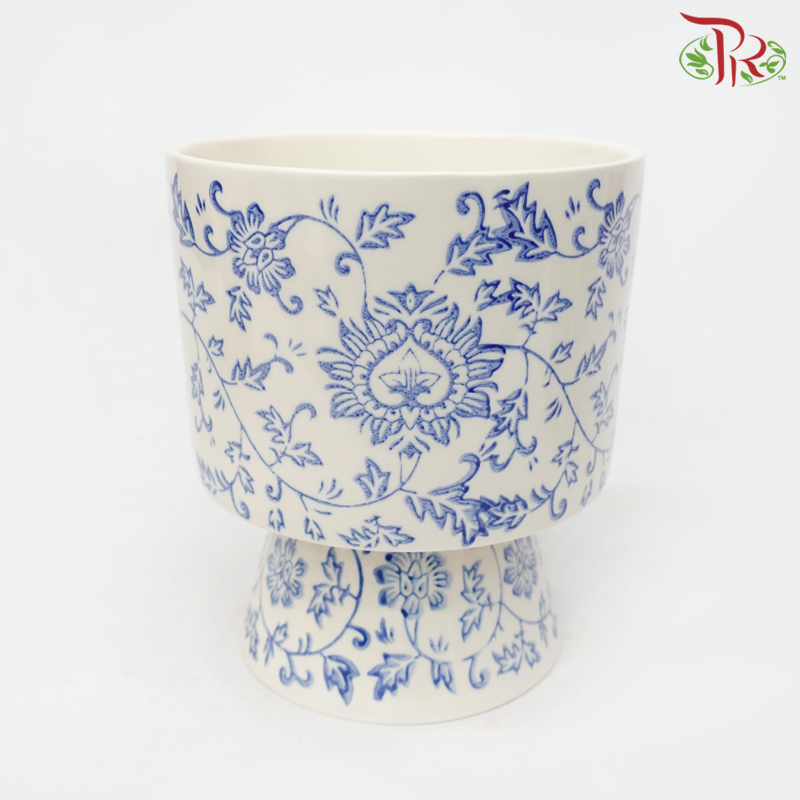 SSJ - Qing Hua Ci Pot (SSJ-025)-Tai Yang Hua Pot (SSJ025TYH)-Pudu Ria Florist-prflorist.com.my