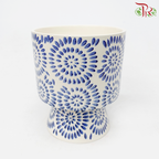 SSJ - Qing Hua Ci Pot (SSJ-025)-Tang Cao Pot (SSJ025TC)-Pudu Ria Florist-prflorist.com.my