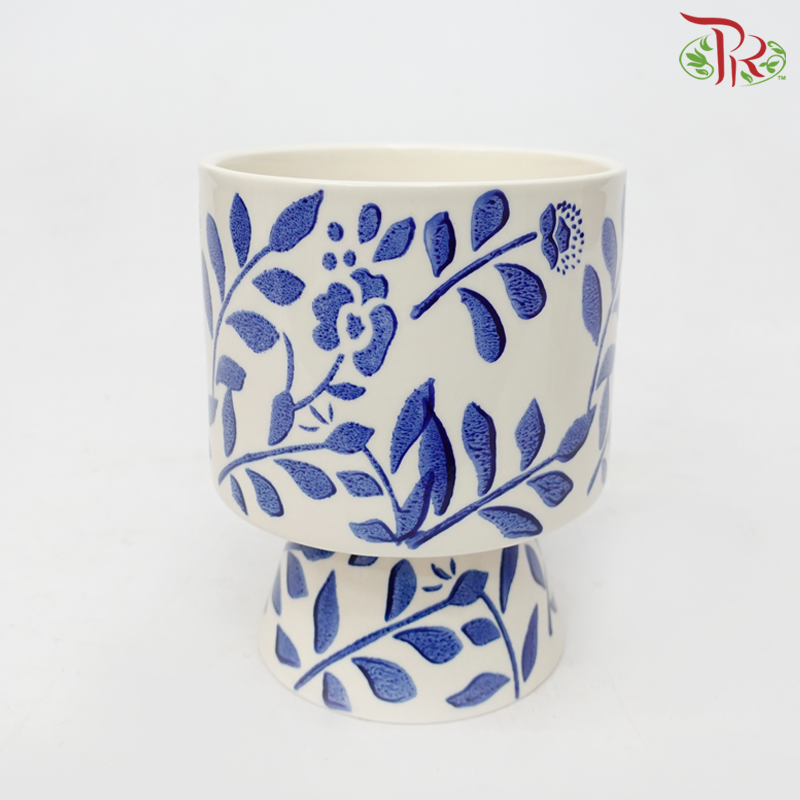 SSJ - Qing Hua Ci Pot (SSJ-028)-Gao Lian Pot (SSJ028GL)-Pudu Ria Florist-prflorist.com.my