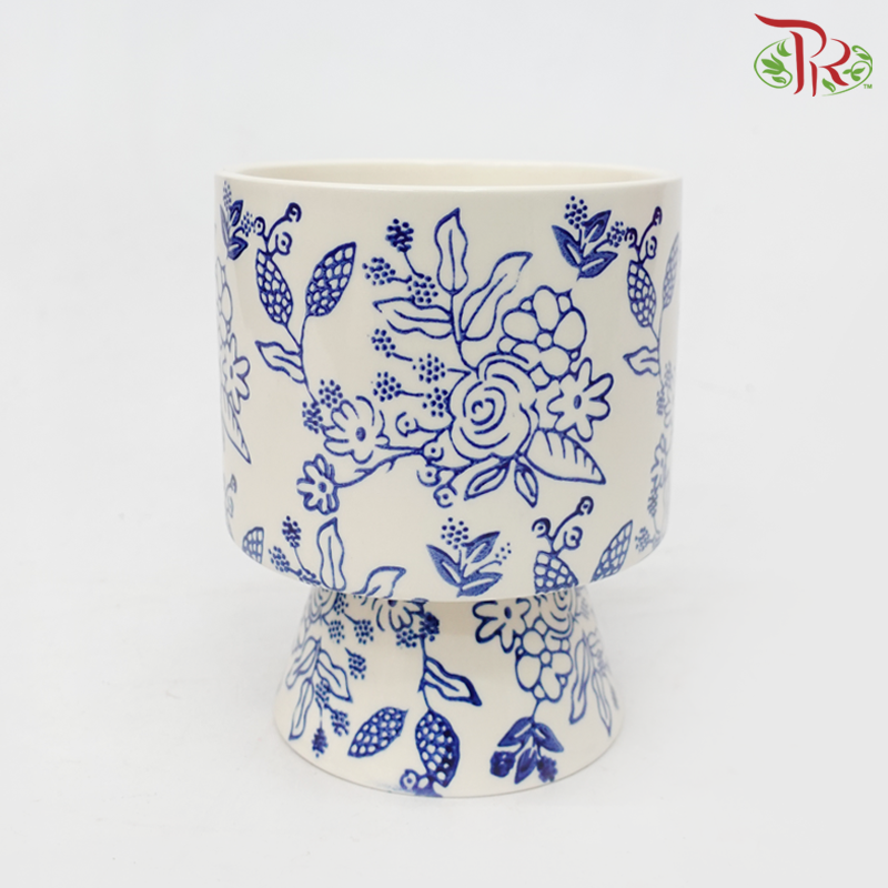 SSJ - Qing Hua Ci Pot (SSJ-028)-Mei Gui Pot (SSJ028MG)-Pudu Ria Florist-prflorist.com.my