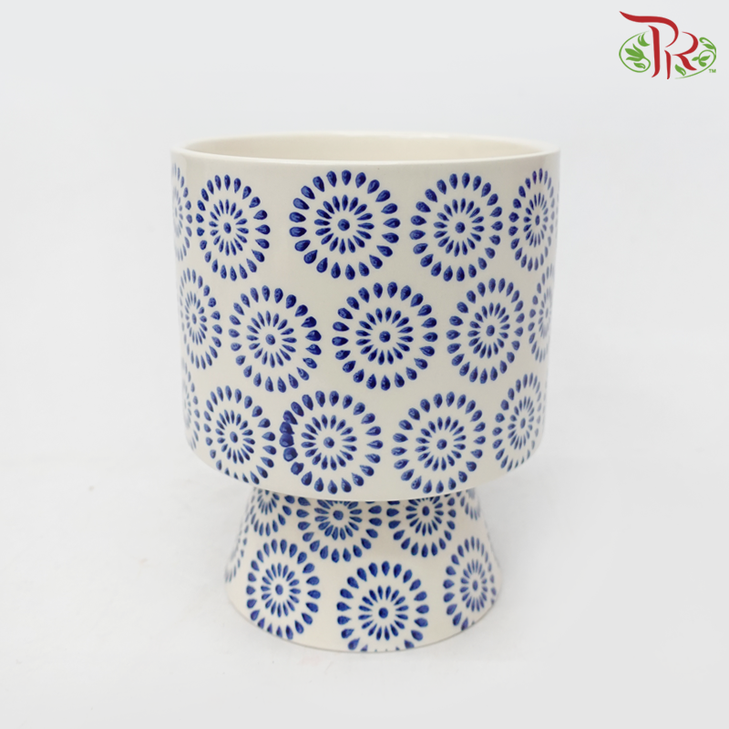 SSJ - Qing Hua Ci Pot (SSJ-028)-Xiao Ju Hua Pot (SSJ028XJH)-Pudu Ria Florist-prflorist.com.my