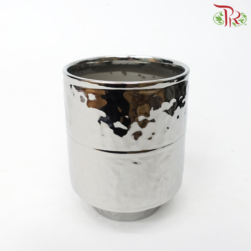 SSJ - Silver Pot (SSJ-501)-Pudu Ria Florist-prflorist.com.my