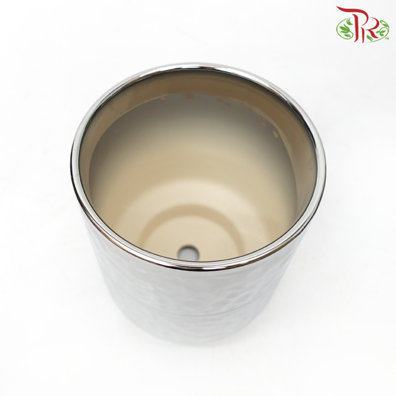 SSJ - Silver Pot (SSJ-501)-Pudu Ria Florist-prflorist.com.my