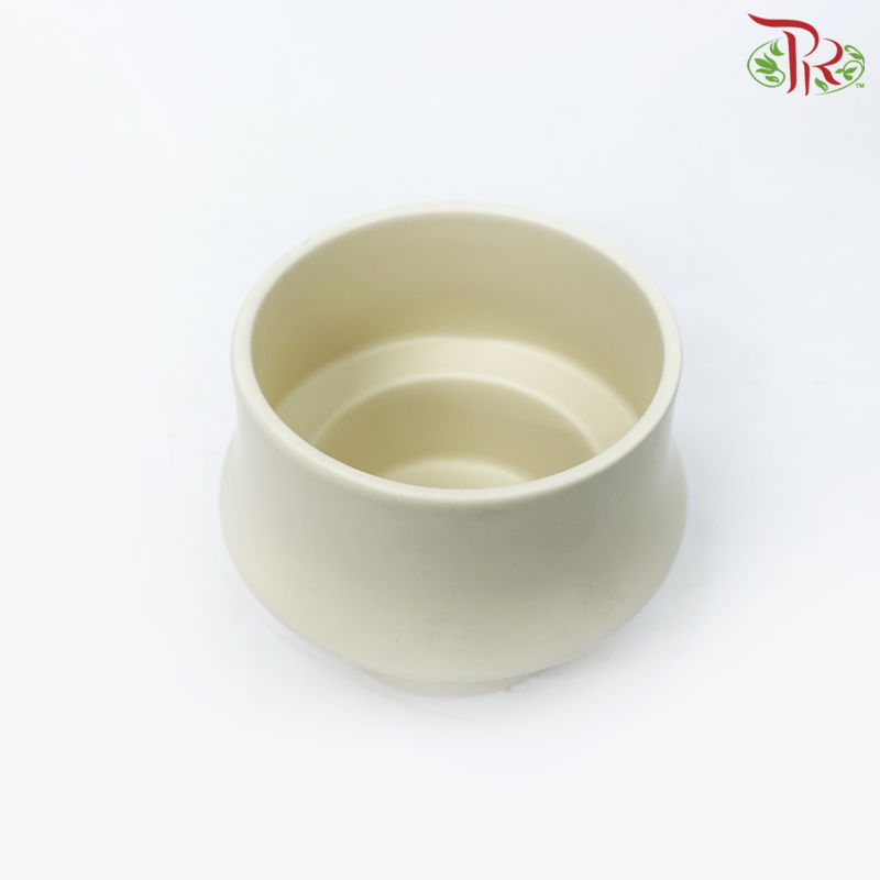 TY-8801 - Beige Pot (TY-8801/B)-Beige-Pudu Ria Florist-prflorist.com.my