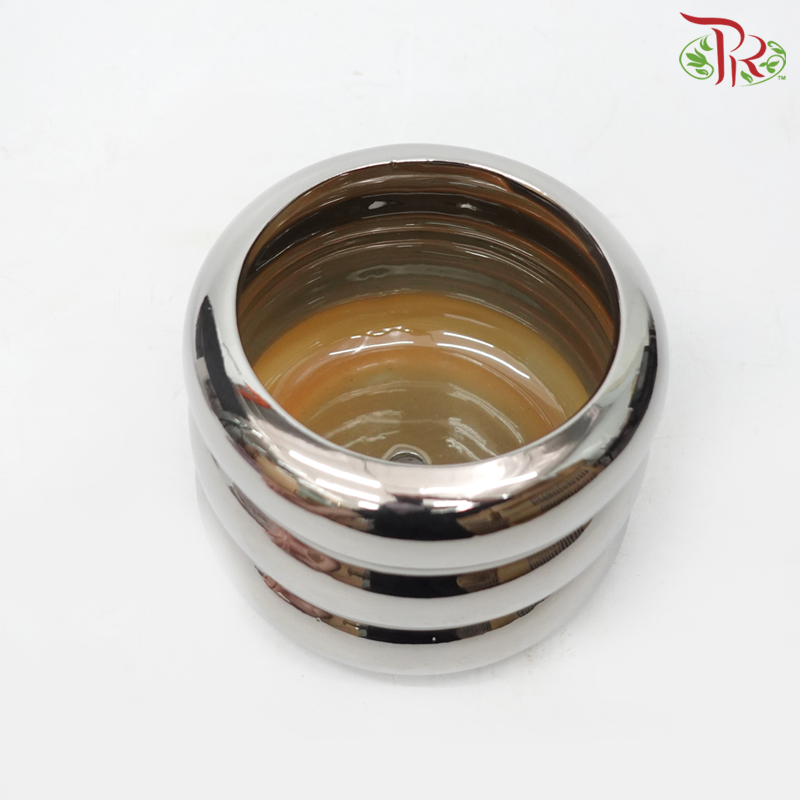 TY - Silver Pot (TY-8813)-Pudu Ria Florist-prflorist.com.my