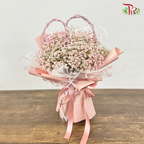 V6- Baby's Breath Hand Bouquet (Medium Size Hand Bouquet)-Pudu Ria Florist-prflorist.com.my
