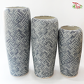 Vintage Vase- Geometrics Pattern (VINVAS50/60/70)-Pudu Ria Florist-prflorist.com.my