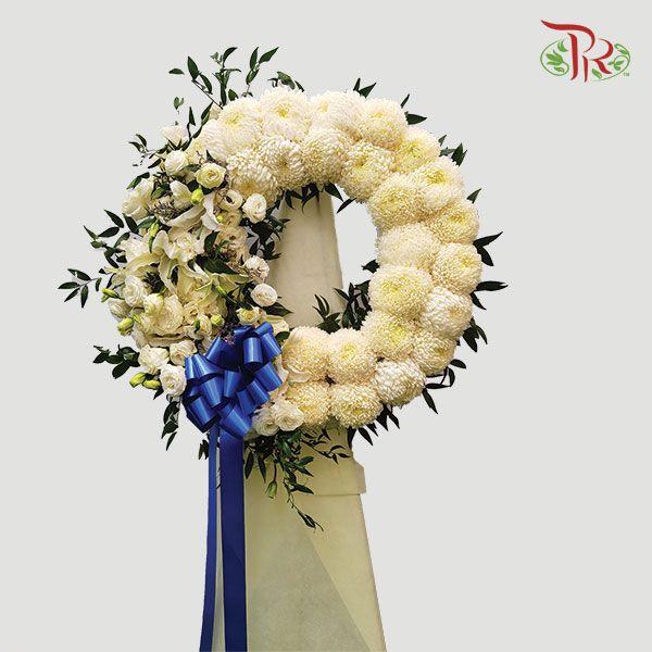 Wreath Stand Round - Flower Arrangement-Pudu Ria Florist-prflorist.com.my