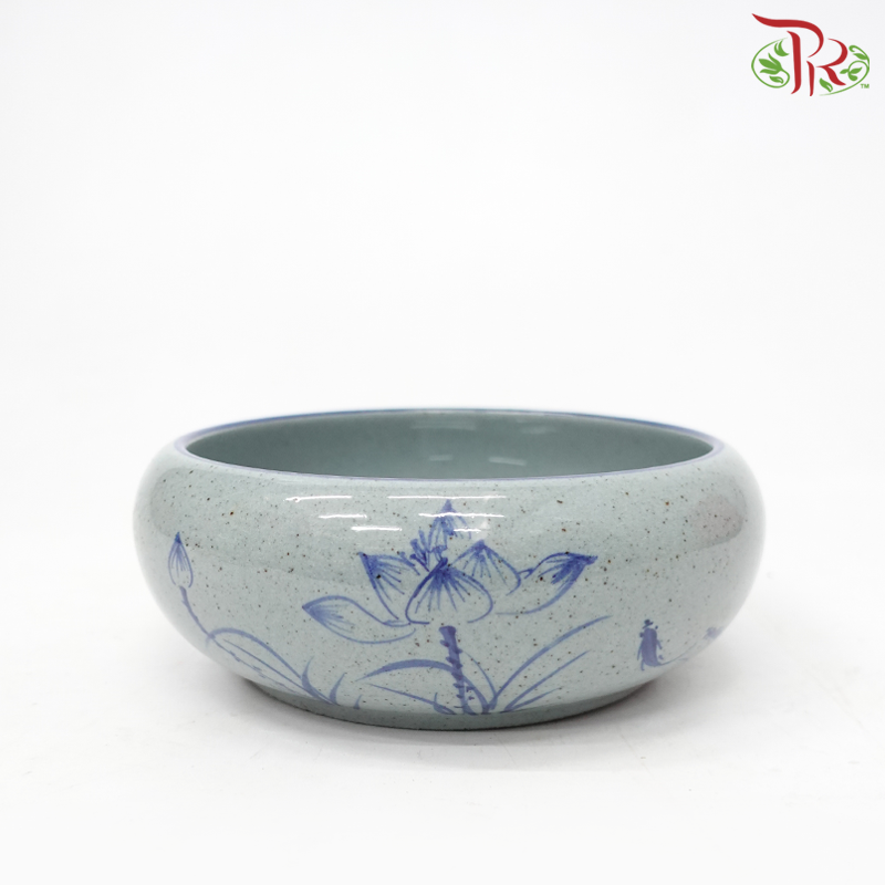 XS - Blue Lily Pot (XS-18028)-Pudu Ria Florist-prflorist.com.my