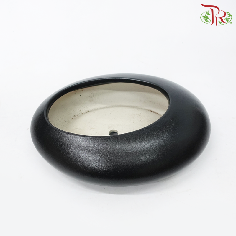 ZF-151 Black Pot (ZF151BLK)-Black-Pudu Ria Florist-prflorist.com.my